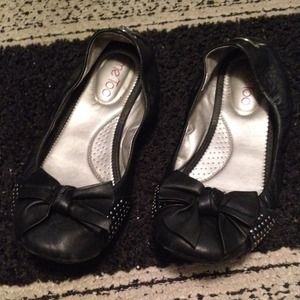 Studded ballet flats