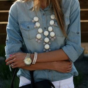 White bubble necklace