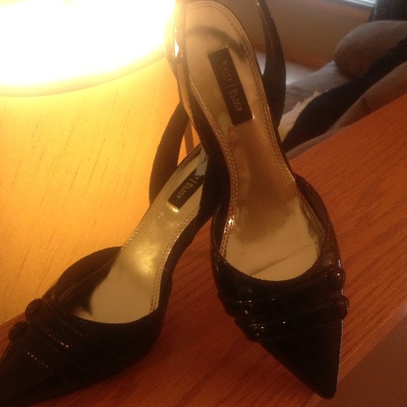 White House black market sling back heels
