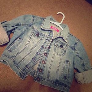 Denim crop jacket