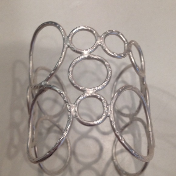 Silver cuff bracelet