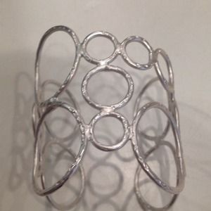 Silver cuff bracelet