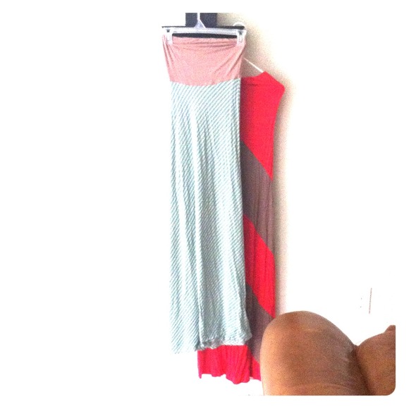 2 Long slinky dresses