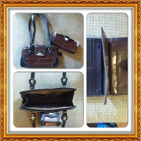 NWOT little dark brown purse