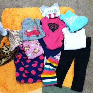 Small lot of winter clothes for a baby girl