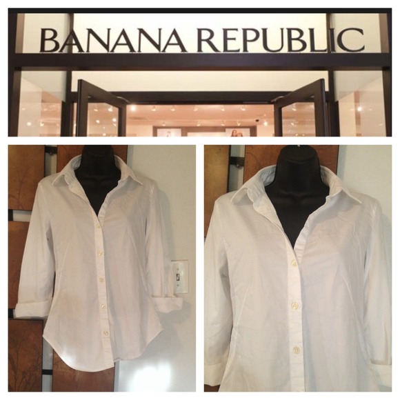 🎉for Deirdre 🎉💝BR white button up shirt