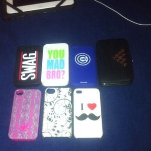 📲6 iphone 4/4s cases & 1 iphone wallet!📲