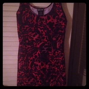 Colorful tight fitted party dress from wet seal!