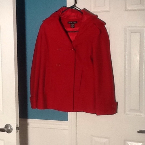 New York & Company Red Peacoat