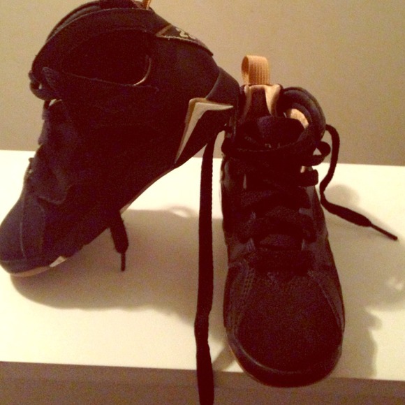 Black && Gold (Authentic) Jordan Retro 7s