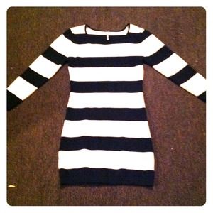 Black and White sweater dress