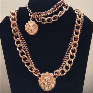 🐯Hematite Lion's Head Necklace & Bracelet!🐯