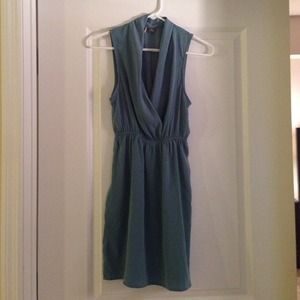 Teal sleeveless dress