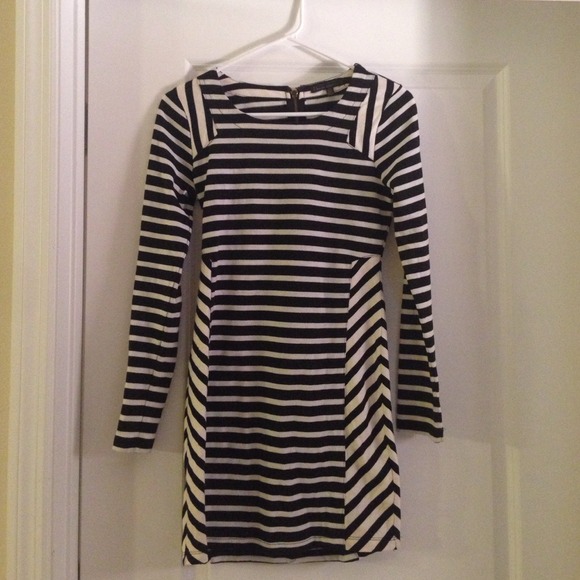 Urban outfitters striped long sleeve dress