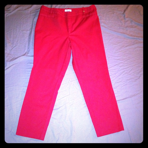⬇Reduced⬇ Calvin Klein Red Pants NWOT