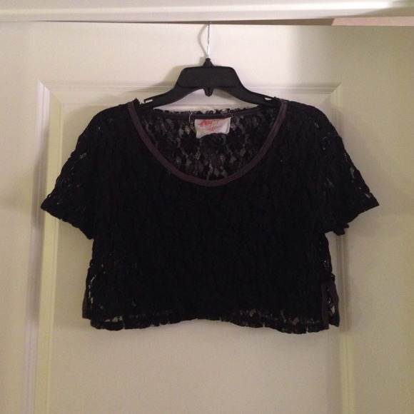 Free people lace crop top