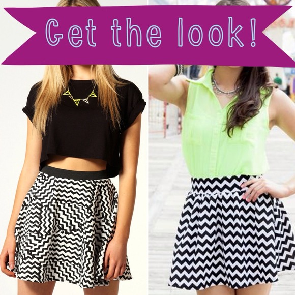 Zig Zag Skater Skirt - Picture 3 of 4