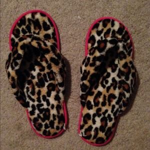 Cheetah slippers