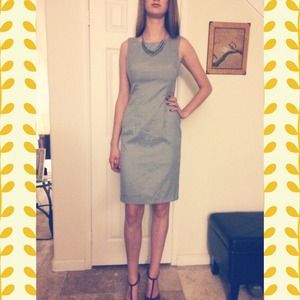 Light grey work dress