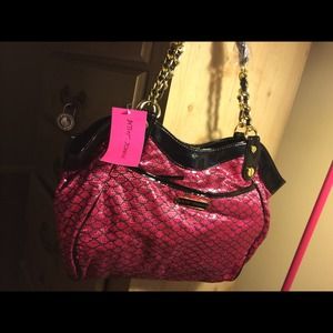 ‼️ Brand new ‼️ pink ,black and gold sparkly purse