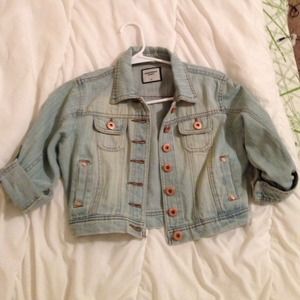 Jean crop jacket Size S