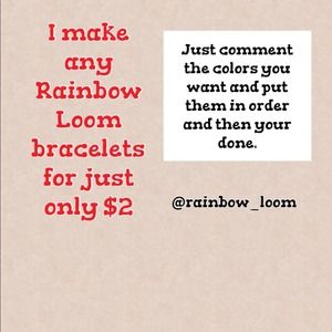 Any color Rainbow Loom color band you want.