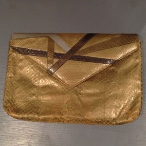 vintage Bags - Vintage gold/mixed metal snakeskin clutch vintage Bags - Vintage gold/mixed metal snakeskin clutch