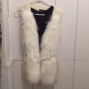 Knit and fur vest!