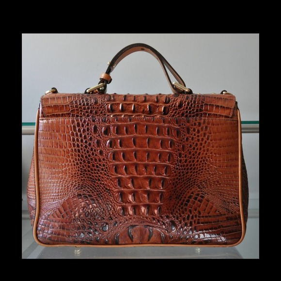 SOLD!Brahmin Nicolette color block Satchel - Picture 2 of 4