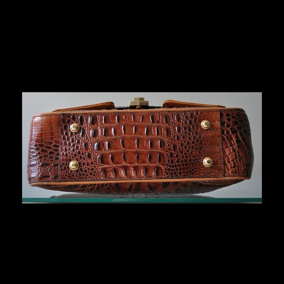 SOLD!Brahmin Nicolette color block Satchel - Picture 3 of 4