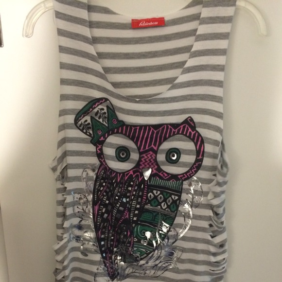 🔴Sold🔴 Owl tank top