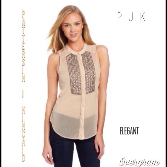 Patterson J Kincaid Tops - 🎉HP🎉Patterson J Kincaid  Embellished Tank