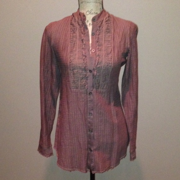 Free People Button Shirt - Picture 2 of 4