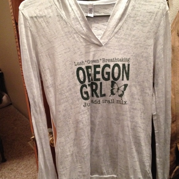 "Oregon Girl" hooded long Sleeve Shirt