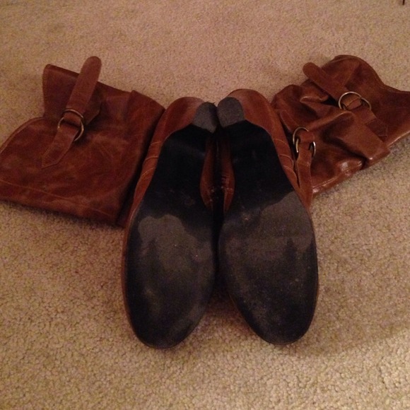 Camel Heeled Boots - Picture 3 of 3