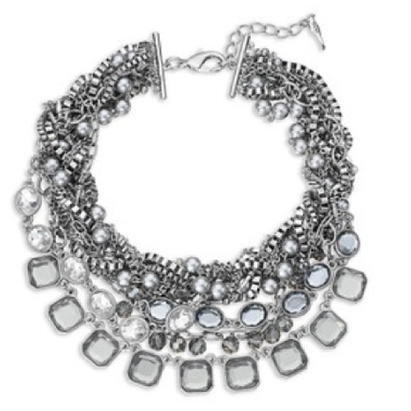 Chloe + Isabel rhodium torsade statement necklace