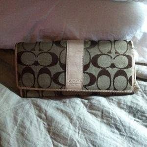 Authentic coach wallet