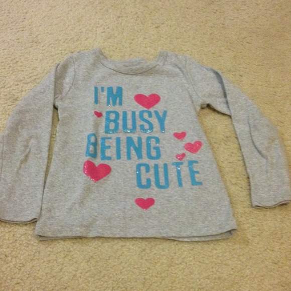 *sold*Carter's Grey long sleeve girl shirt