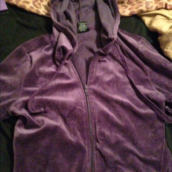 Purple zip up jacket