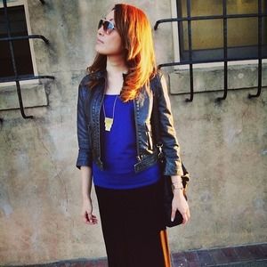 Silence + Noise Vegan Leather MotoJacket