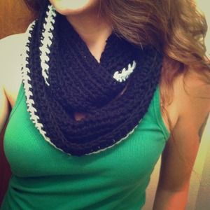 Custom Black&Blue Infinity Scarf