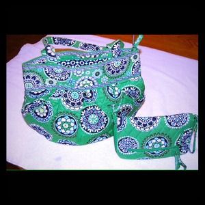 Vera Bradley Green cupcakes purse