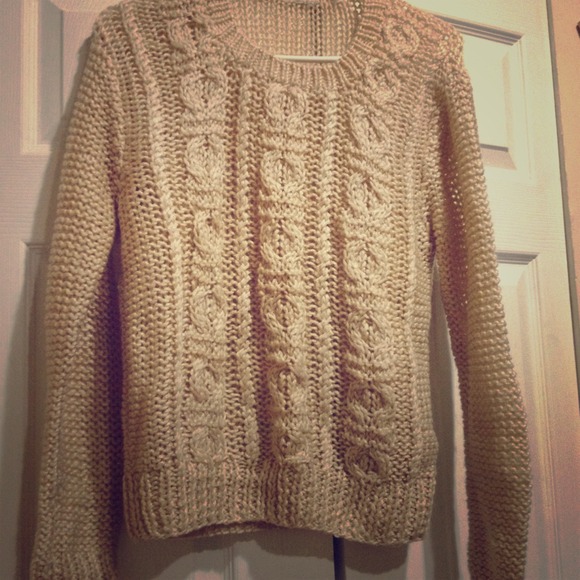 🎉REDUCED🎉Beige oversized sweater vintage