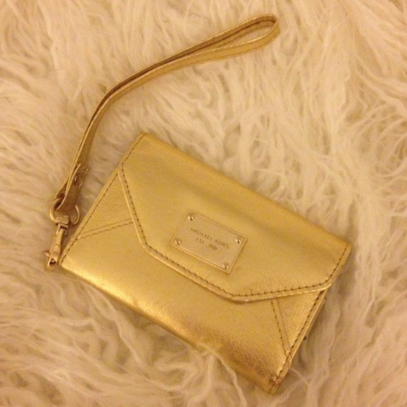Gold Michael Kors Wristlet - Picture 2 of 4