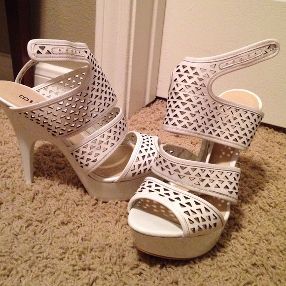 Worn twice. White Bakers sandals!