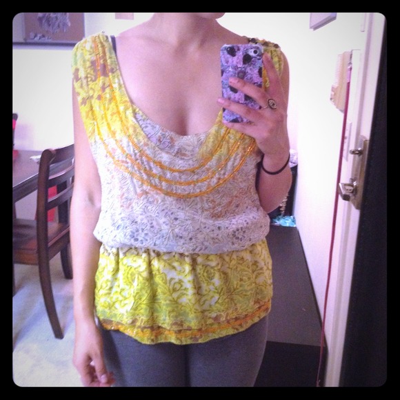 ❌SOLD---DVF Silk Beaded Top