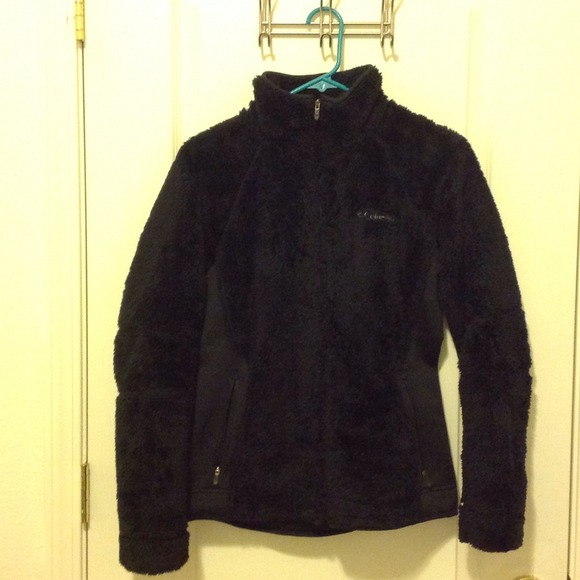 Black Columbia women fleece jacket