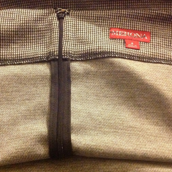 📛Merona 4X Doubleweave Pencil Skirt Black Heather - Picture 4 of 4