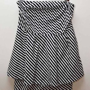 Ashley Stewart black & white stripe dress 20w