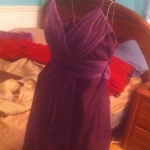 Purple size small city triangles dress